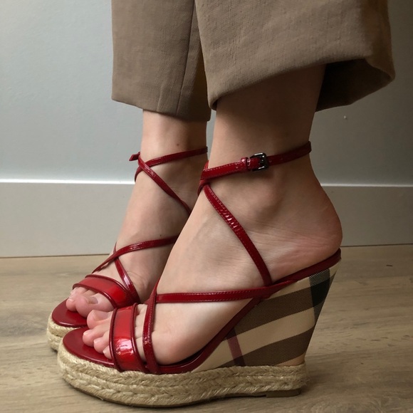 SOLD Burberry Wedges - Picture 3 of 9